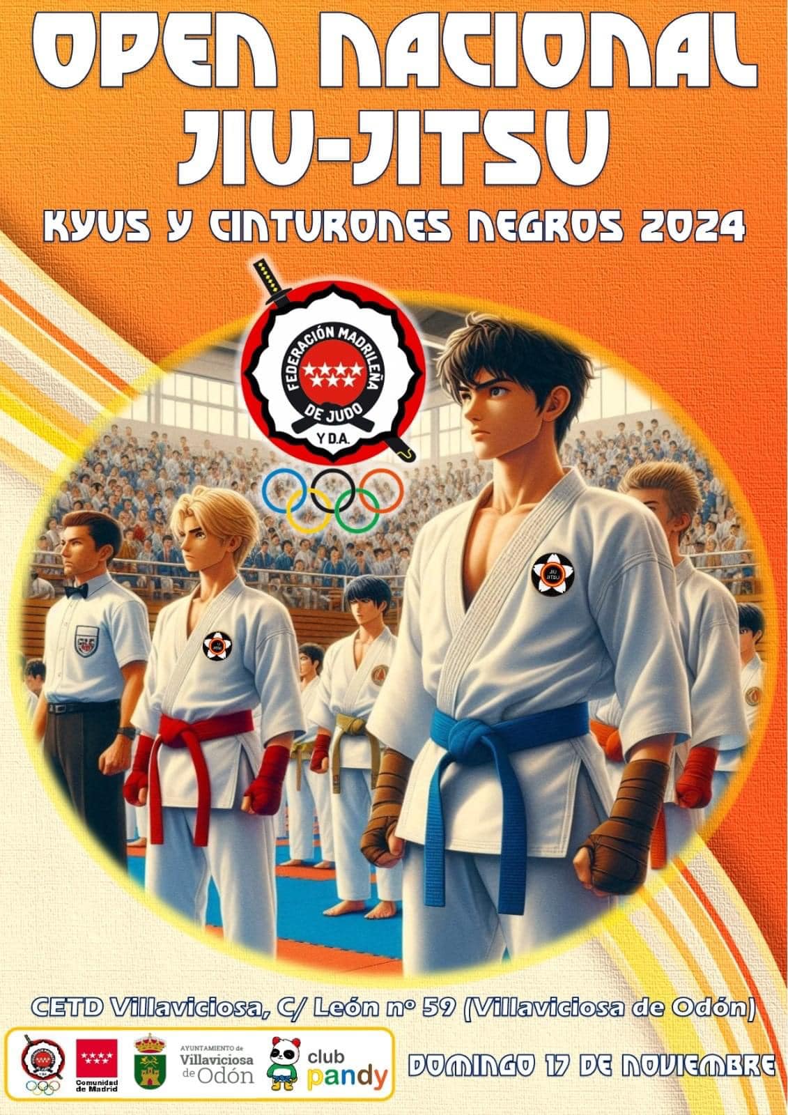 6 medallas en el Open Nacional de Jiu-Jitsu. Madrid 17-11-24